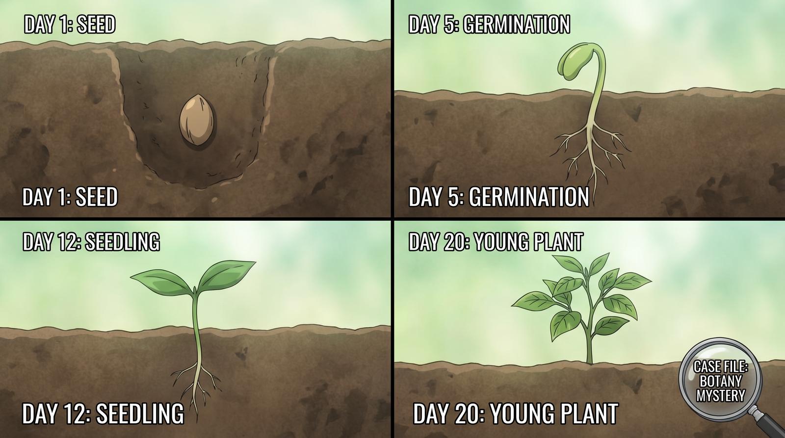 黄色仓库植物生长延时视频